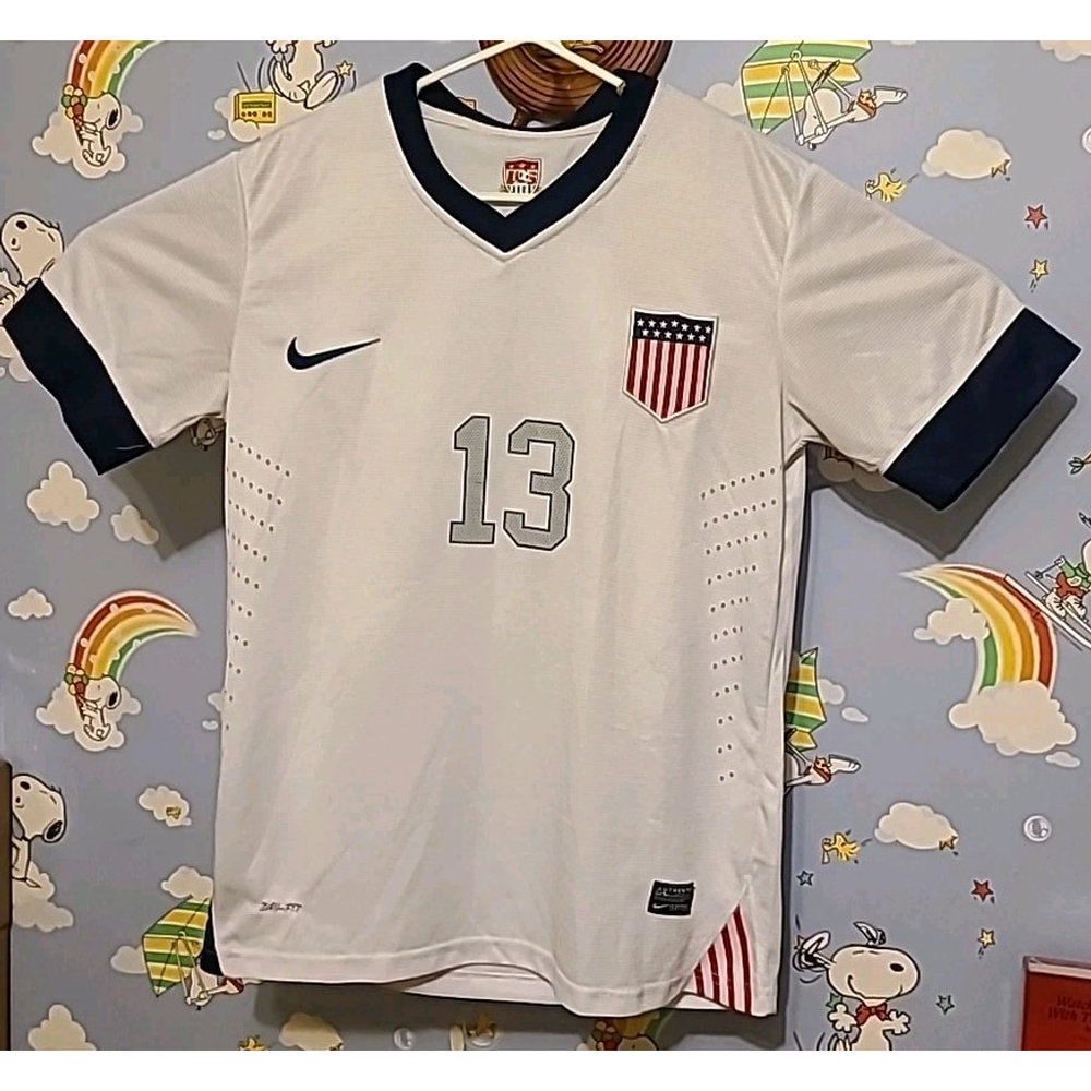 Nike USA US Womens Soccer USWNT 2013 Centennial Jersey Alex Morgan #13 Dri-Fit